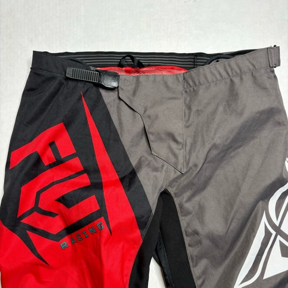 Fly Racing F-16 Racing Pants Red Black Gray White - Picture 4 of 8
